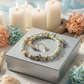 Lovely Sky Blue Jasper, Quartz and Silver Hematite Necklace