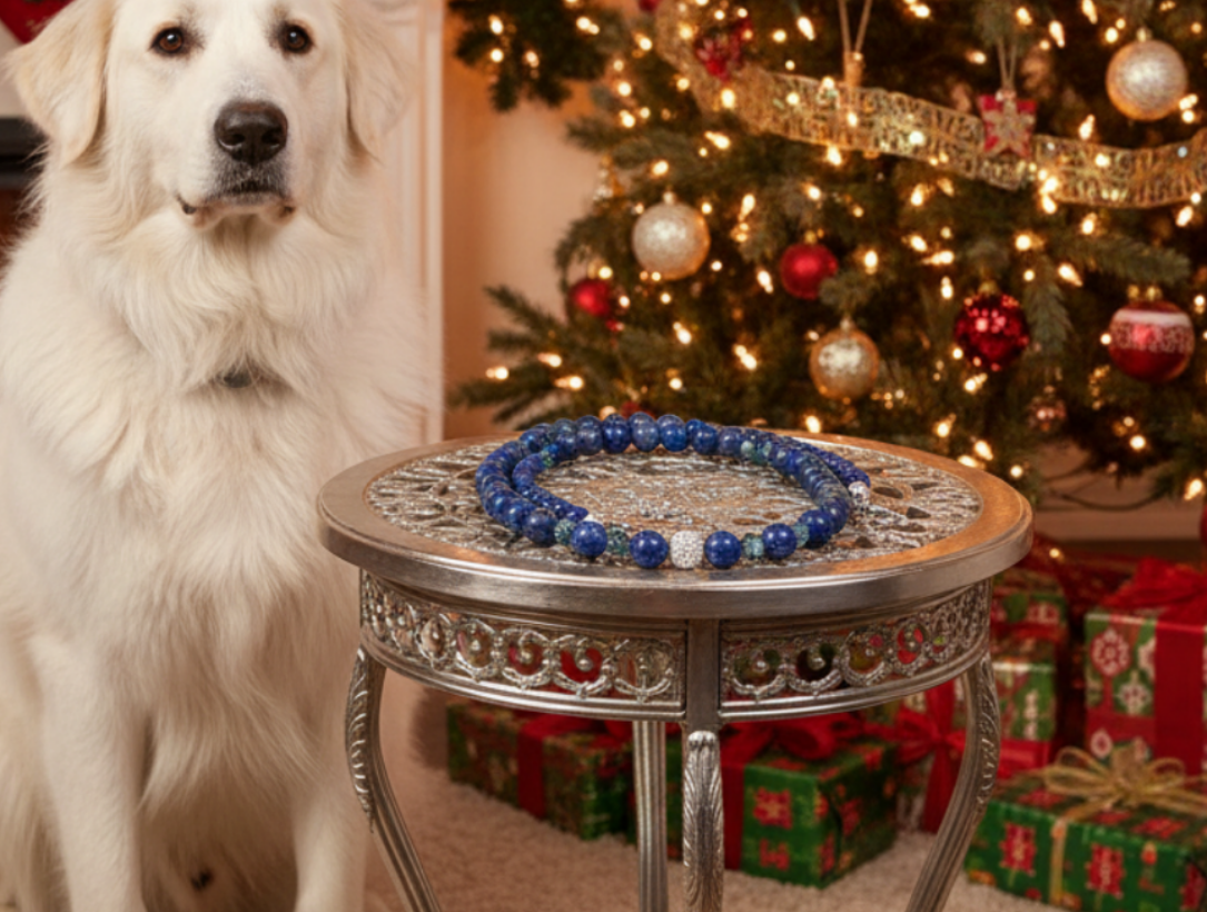 Gorgeous Lapis Lazuli, Crystal, Silver and Montana Beaded Necklace
