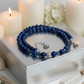 Gorgeous Lapis Lazuli, Crystal, Silver and Montana Beaded Necklace