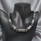 Exquisite Zebra Jasper, and Natural Hematite Beaded Necklace