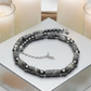 Exquisite Zebra Jasper, and Natural Hematite Beaded Necklace
