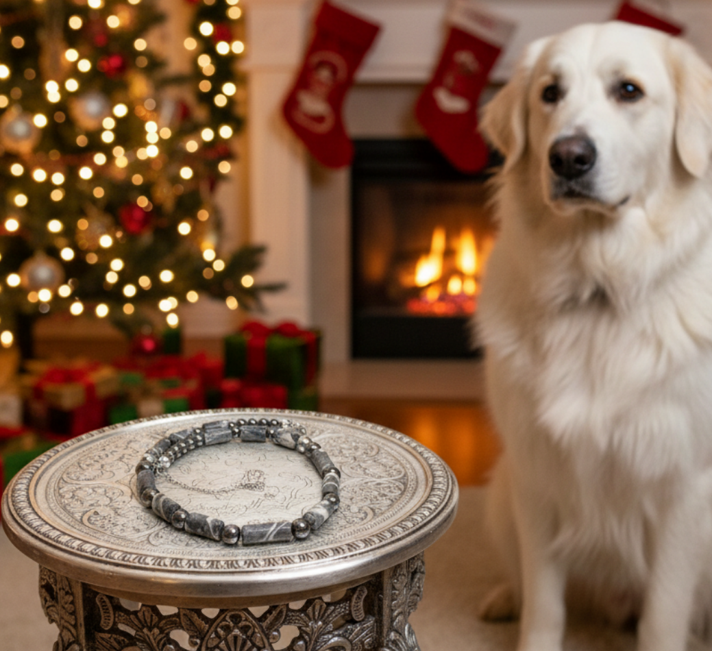 Exquisite Zebra Jasper, and Natural Hematite Beaded Necklace