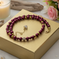 Enchanting Sangria, Crystal and Gold Hematite Necklace