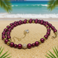 Enchanting Sangria, Crystal and Gold Hematite Necklace