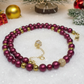 Enchanting Sangria, Crystal and Gold Hematite Necklace