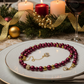 Enchanting Sangria, Crystal and Gold Hematite Necklace