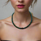 Stunning Black Onyx and Chrysocolla beads Necklace