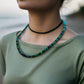 Stunning Black Onyx and Chrysocolla beads Necklace