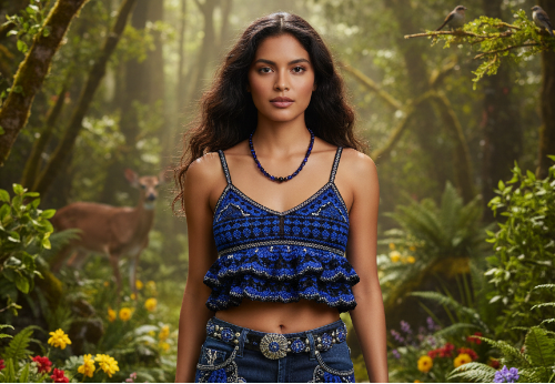 Ravishing Cobalt Blue Crystal and Black Onyx Necklace