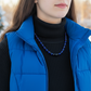 Ravishing Cobalt Blue Crystal and Black Onyx Necklace