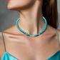 Gorgeous Turquoise, Crystal and Silver Necklace