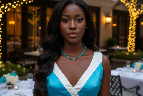 Gorgeous Turquoise, Crystal and Silver Necklace