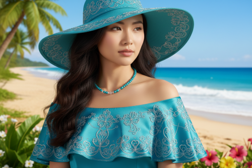 Gorgeous Turquoise, Crystal and Silver Necklace