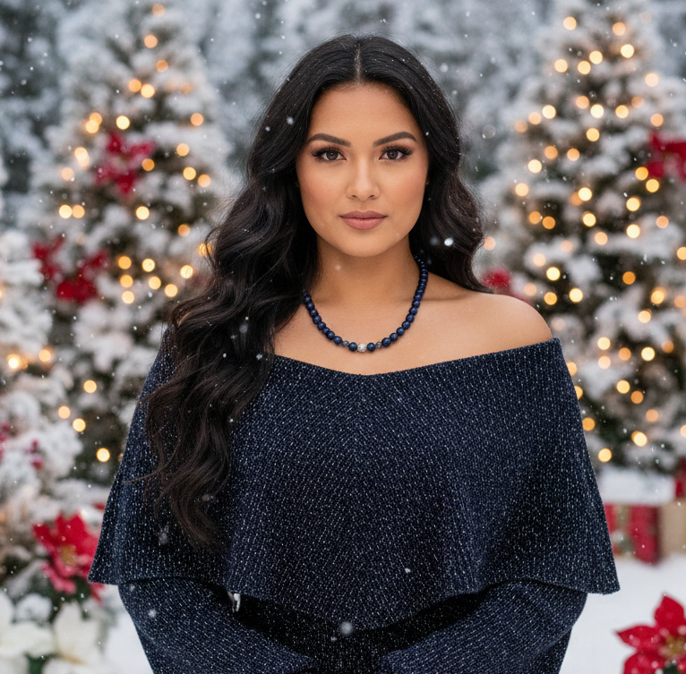 Gorgeous Lapis Lazuli, Crystal, Silver and Montana Beaded Necklace