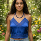 Gorgeous Lapis Lazuli, Crystal, Silver and Montana Beaded Necklace