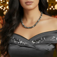 Exquisite Zebra Jasper, and Natural Hematite Beaded Necklace