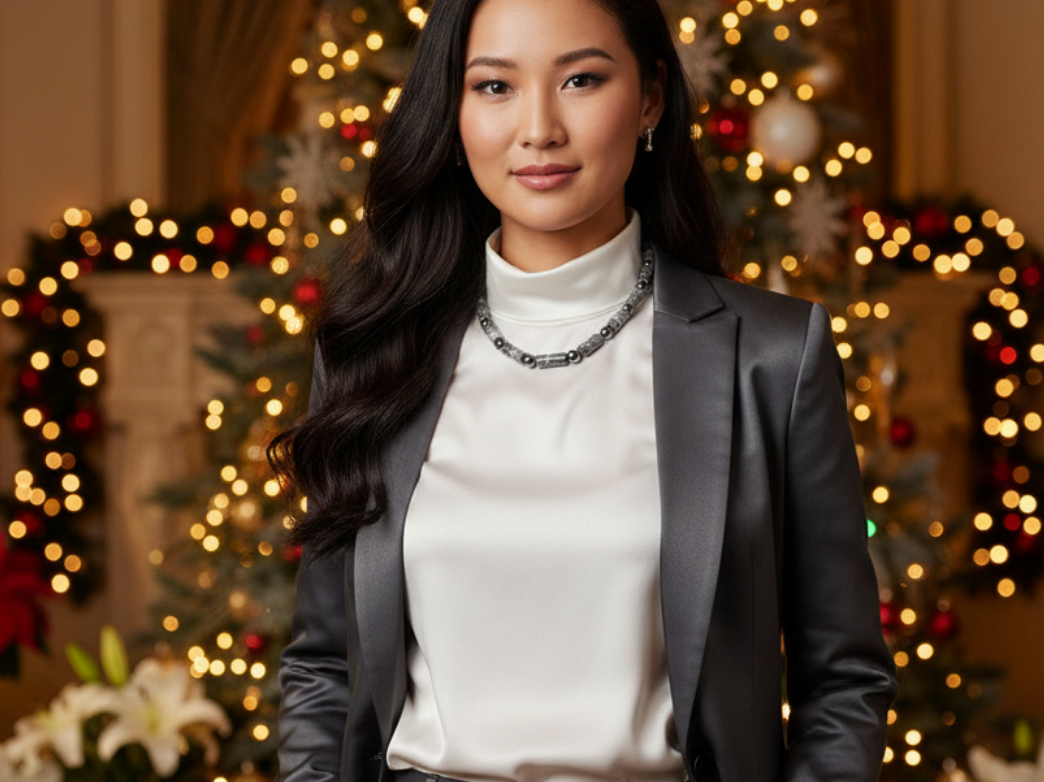 Exquisite Zebra Jasper, and Natural Hematite Beaded Necklace