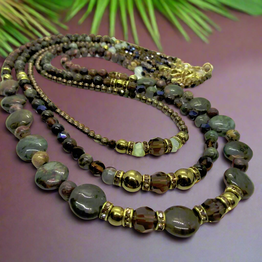 Fabulous Green Opal Delight Necklace