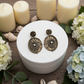 Bronze Oval Earrings