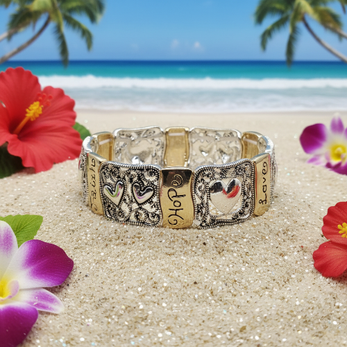 Fabulous "Faith Hope and Love" Bracelet