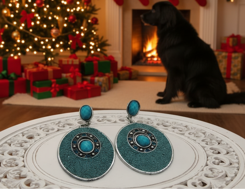 Tantalizing Teal Earrings