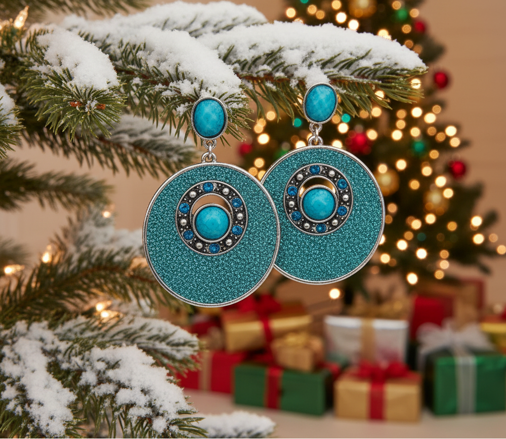Tantalizing Teal Earrings