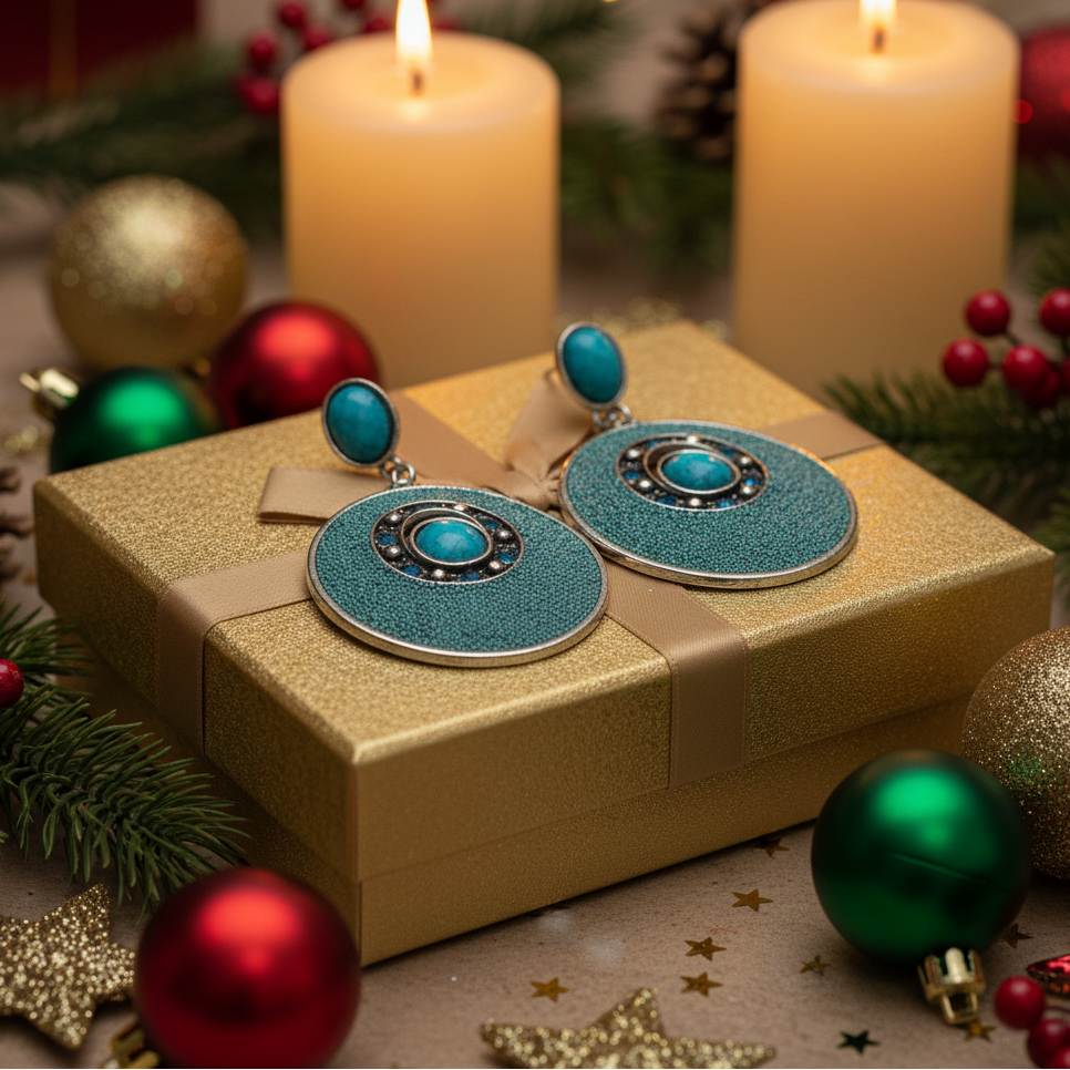 Tantalizing Teal Earrings