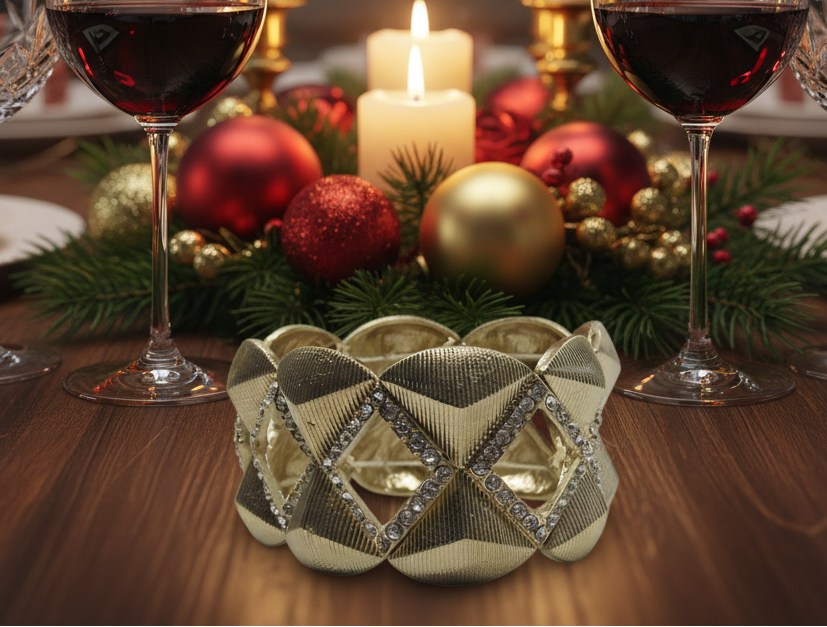 Golden Rhinestone Bracelet