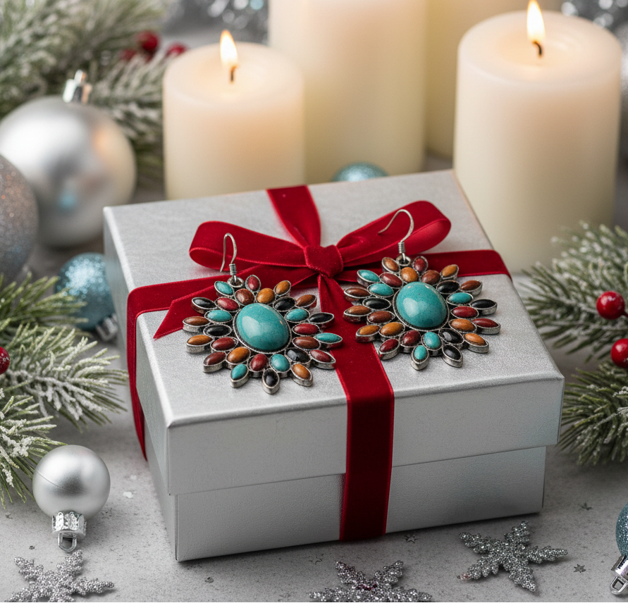 Perfect Sunburst Multi Colored Earrings