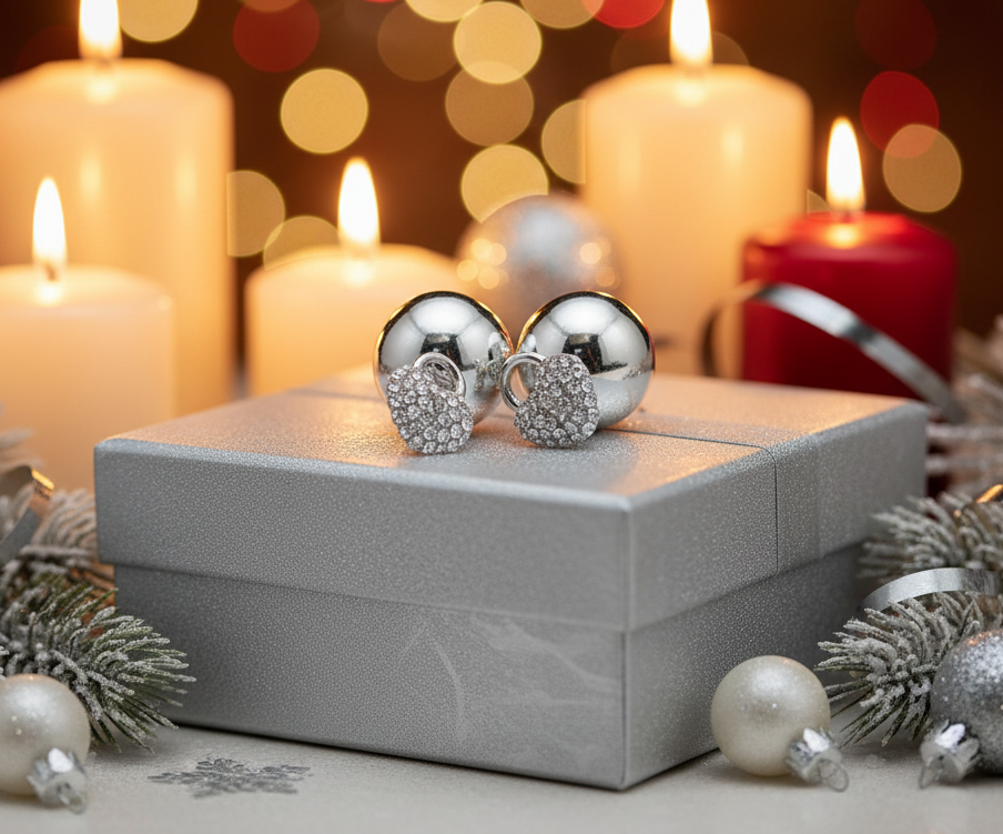 Heart Shaped Double-sided Earrings