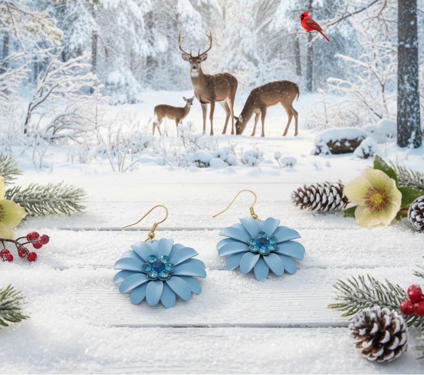 Lovely Layered Petal Flower Earring