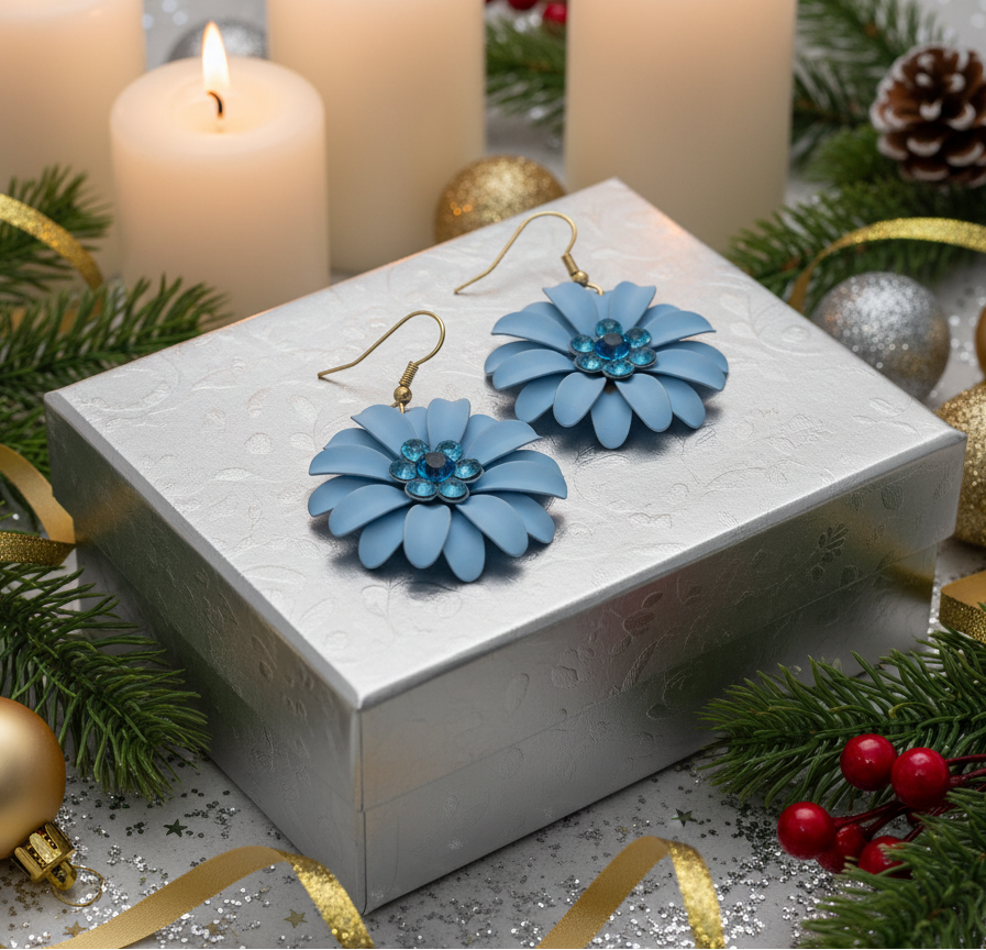 Lovely Layered Petal Flower Earring