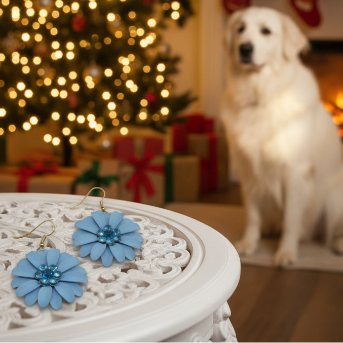 Lovely Layered Petal Flower Earring