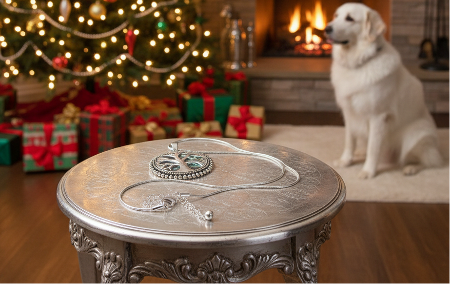 Marvelous Abalone Tree of Life Pendant Necklace