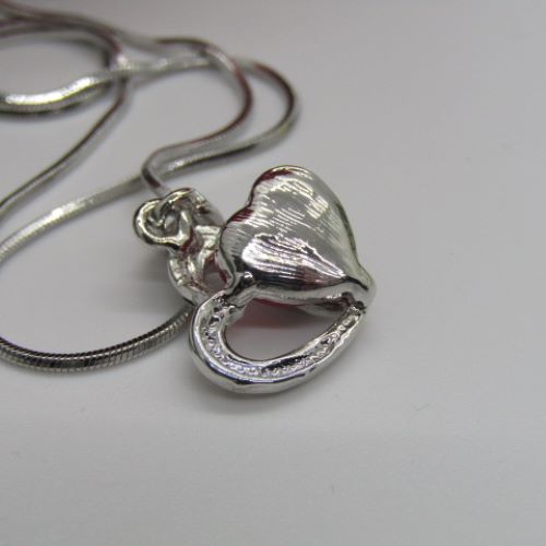 Stunning Red Crystal Heart Necklace