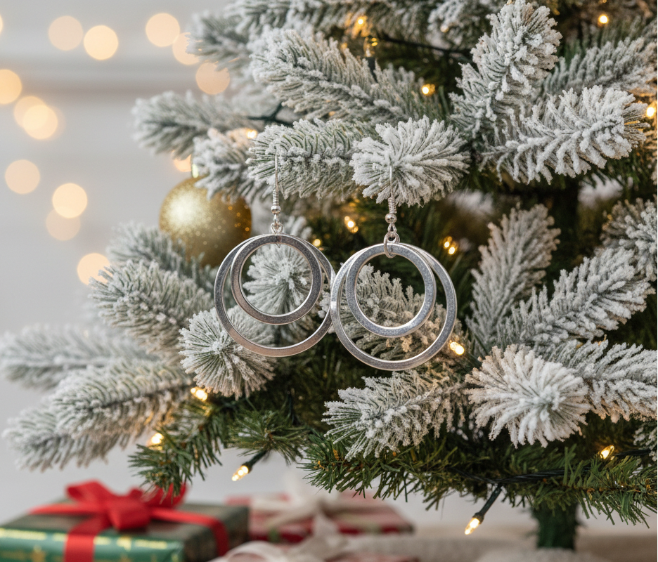 Fantastic Silver Circle Earrings