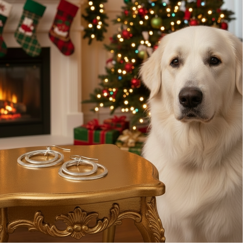 Fantastic Silver Circle Earrings