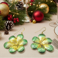 Fancy Green Flowers Earrings