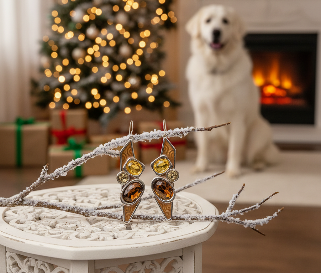 Lovely Gold Dangle Earrings