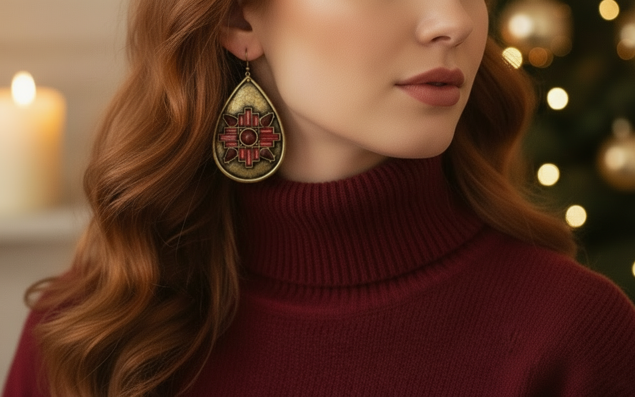 Gorgeous Golden Teardrop Earrings