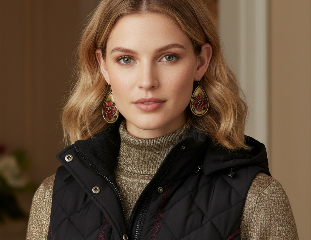 Gorgeous Golden Teardrop Earrings