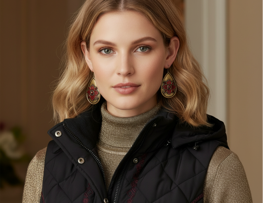 Gorgeous Golden Teardrop Earrings