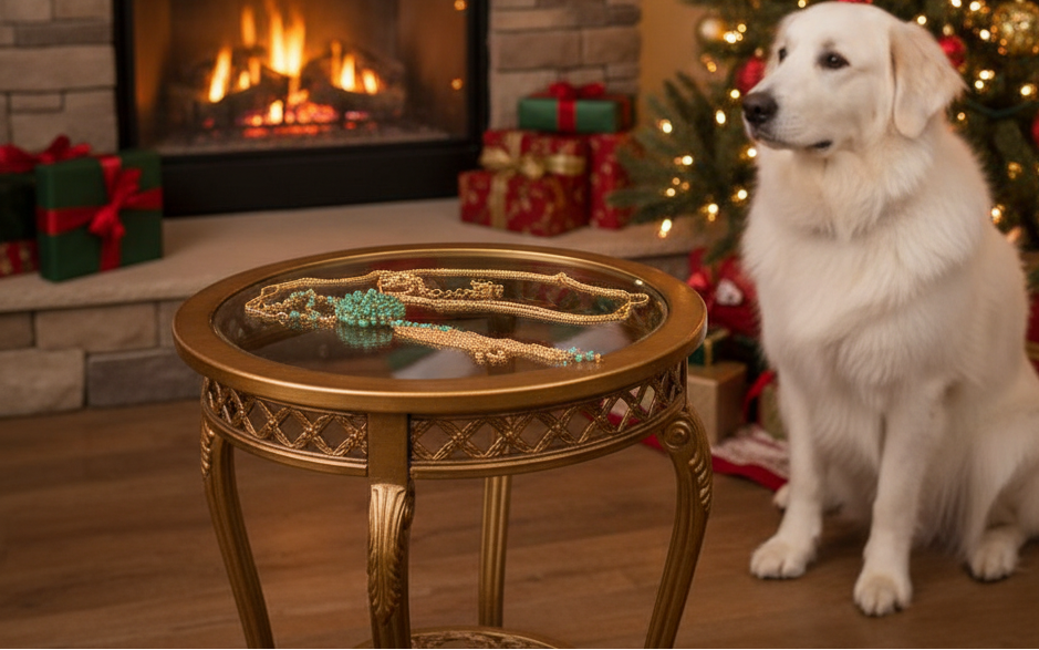 Lovely Long Green Crystal Necklace