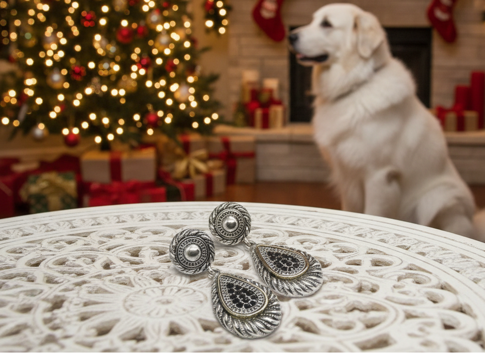 Lovely Silver Swirl Earrings