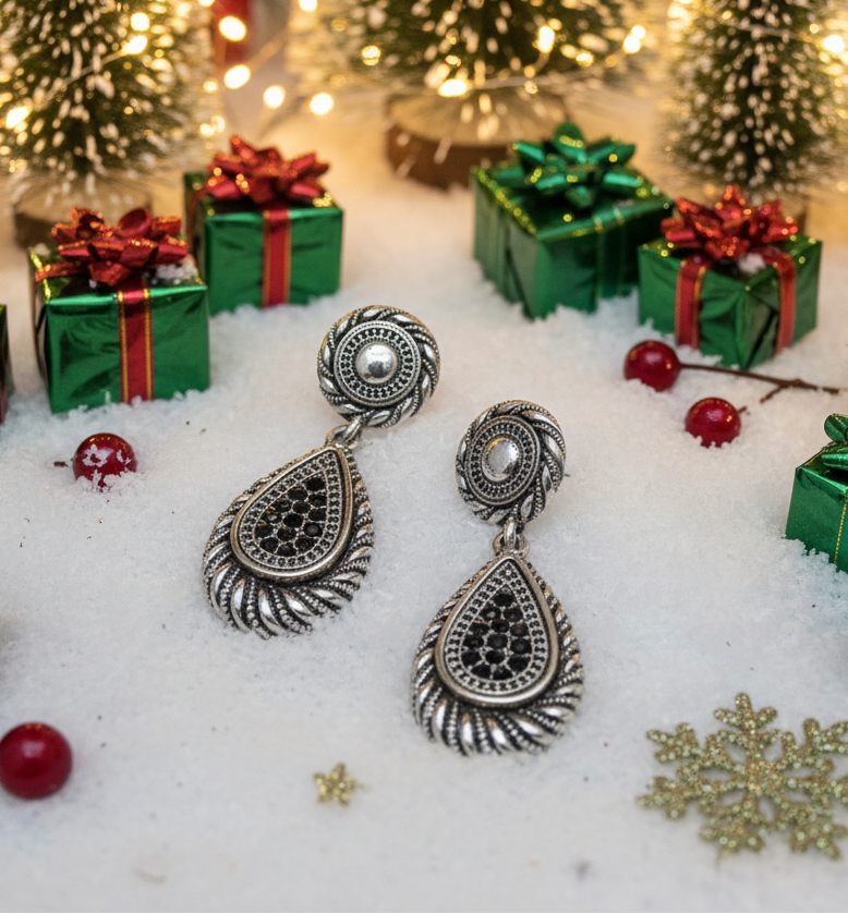 Lovely Silver Swirl Earrings