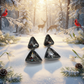 Gorgeous Triangles of Black Diamonds Earrings