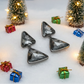 Gorgeous Triangles of Black Diamonds Earrings