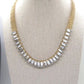 Lovely Rhinestones and Gold Necklace Set