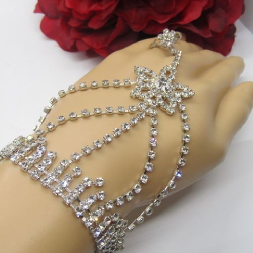 Fabulous Rhinestones for the Wrist and Finger Bracelet