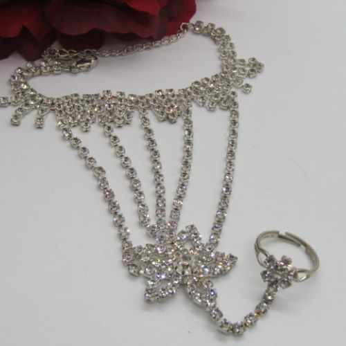 Fabulous Rhinestones for the Wrist and Finger Bracelet